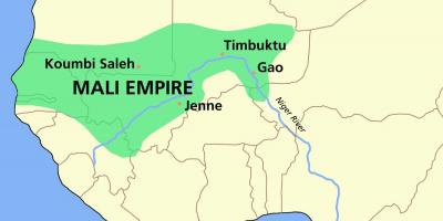 Kort over det gamle Mali