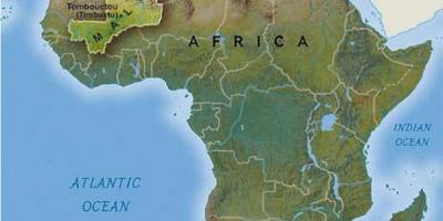 Mali i vestafrika kort